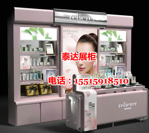 reliever化妆品展柜制作设计、效果图片