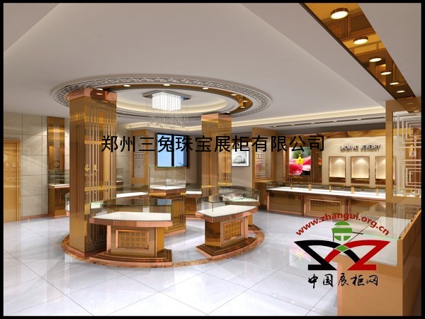 郑州珠宝展示柜设计风格展示图