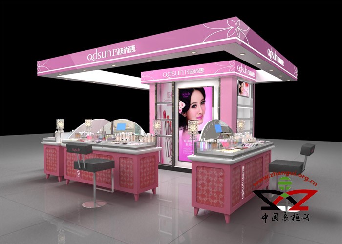 供应湖南商场彩妆柜台定做，长沙彩妆展示柜厂家直销