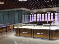 郑州高端珠宝展柜厂定制钛铝合金玉器翡翠奇石柜台